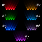 Luz Solar de Pared 8 LED RGB